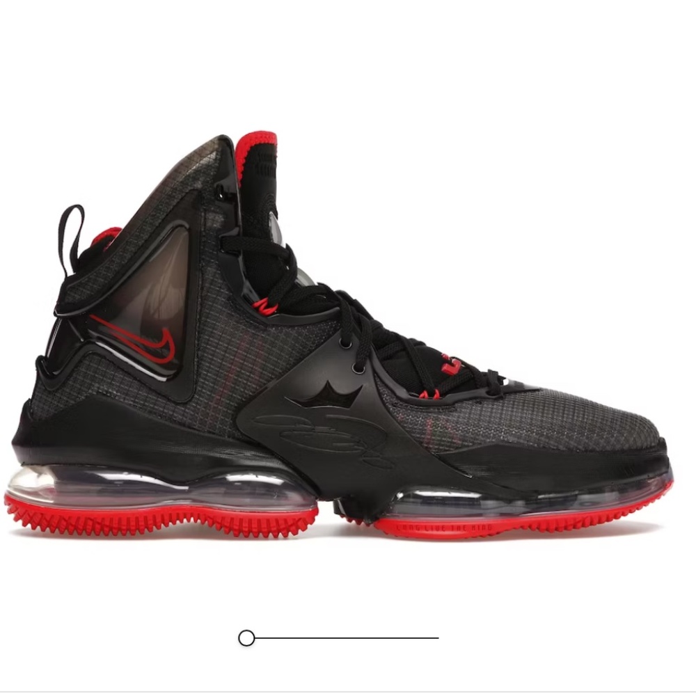 Lebron XIX Black University Red MENS 9